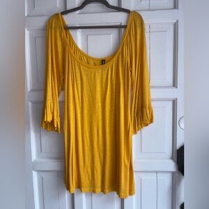 CASA LEE Yellow Women's Mini Dress